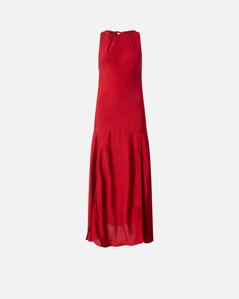 LONG VISCOSE JACQUARD DRESS 1