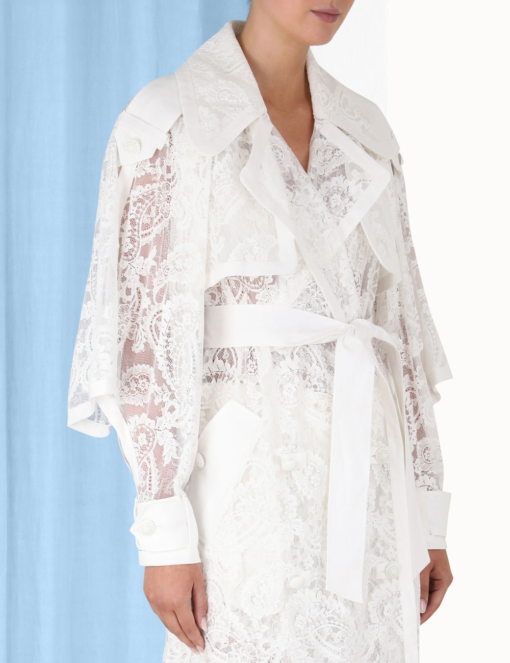 WONDERLAND LACE TRENCH COAT - 5