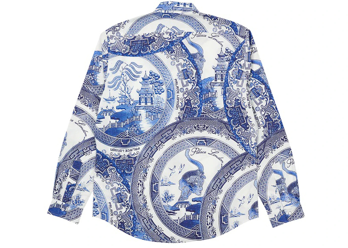 Palace China Plate Shirt Navy - 2