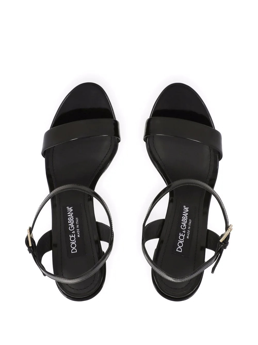logo-plaque platform sandals - 4