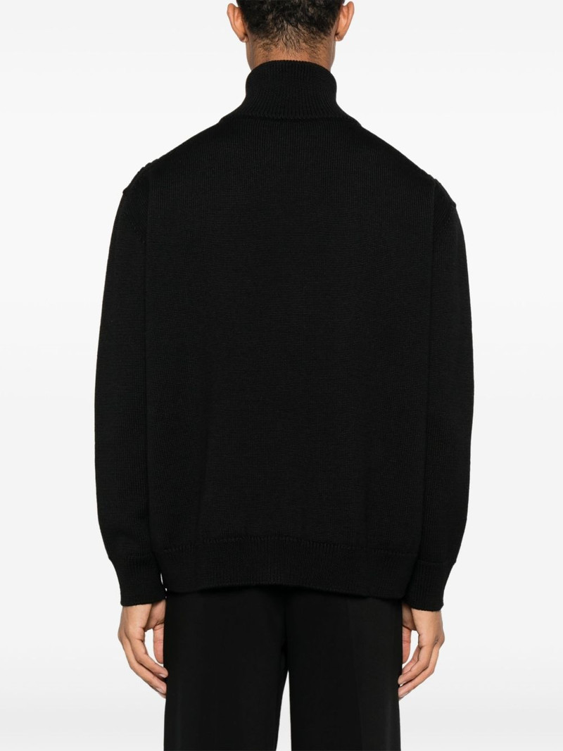 zip-up wool cardigan 4