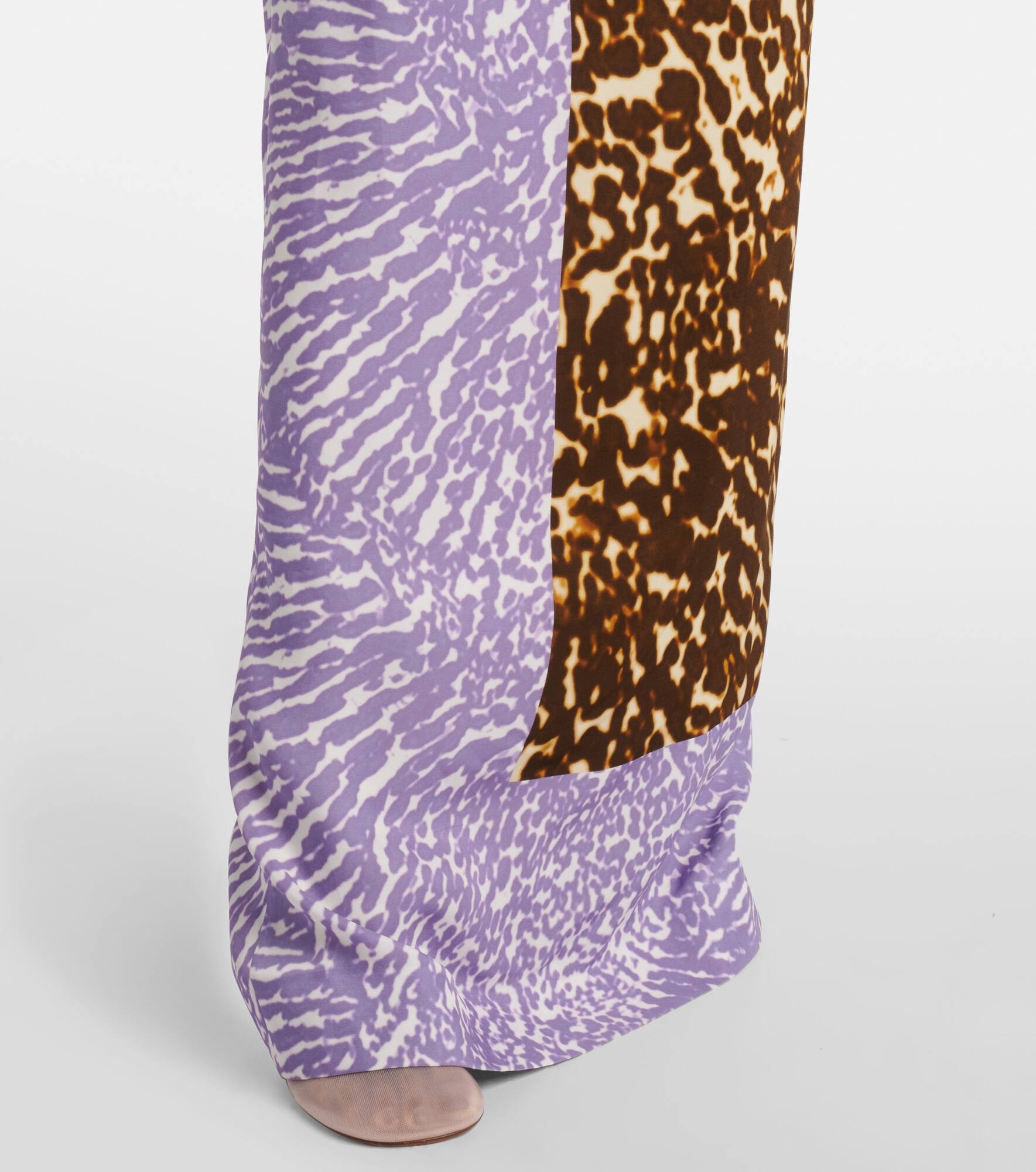 Printed silk midi skirt - 5