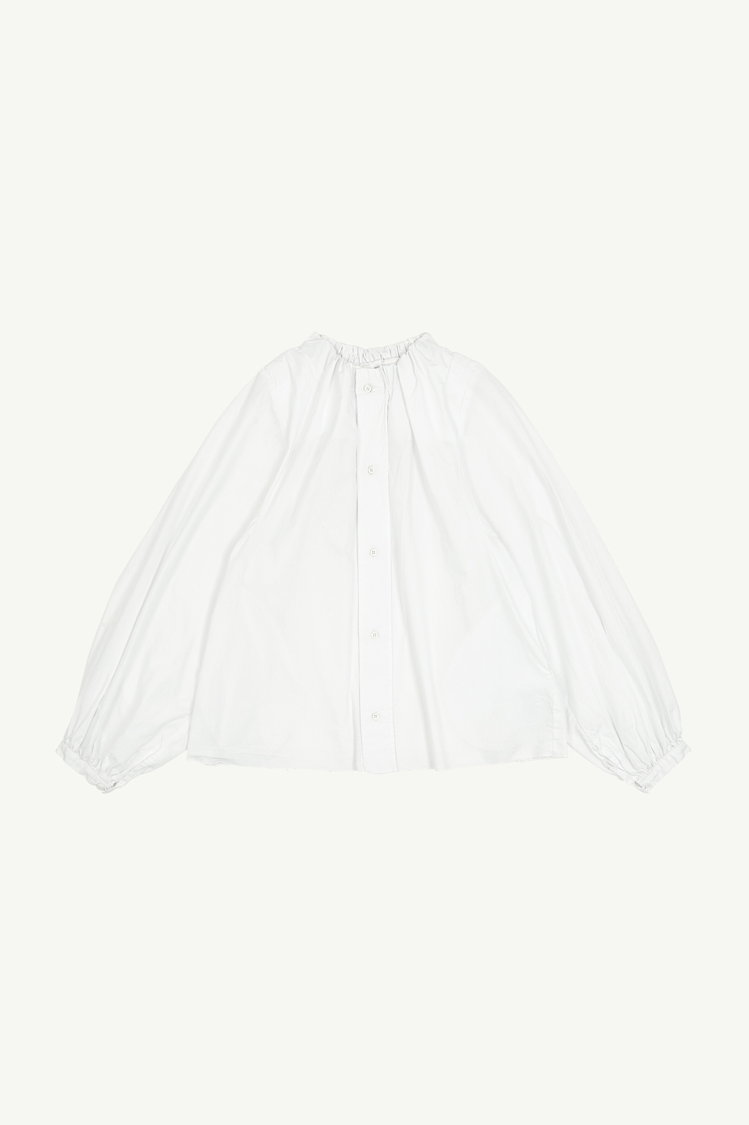Gathered Neck Shirt - 1