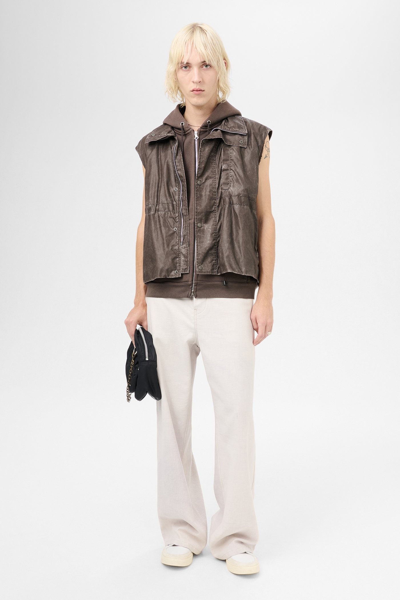 Firm Vest Brown Wash Out Nylon - 2