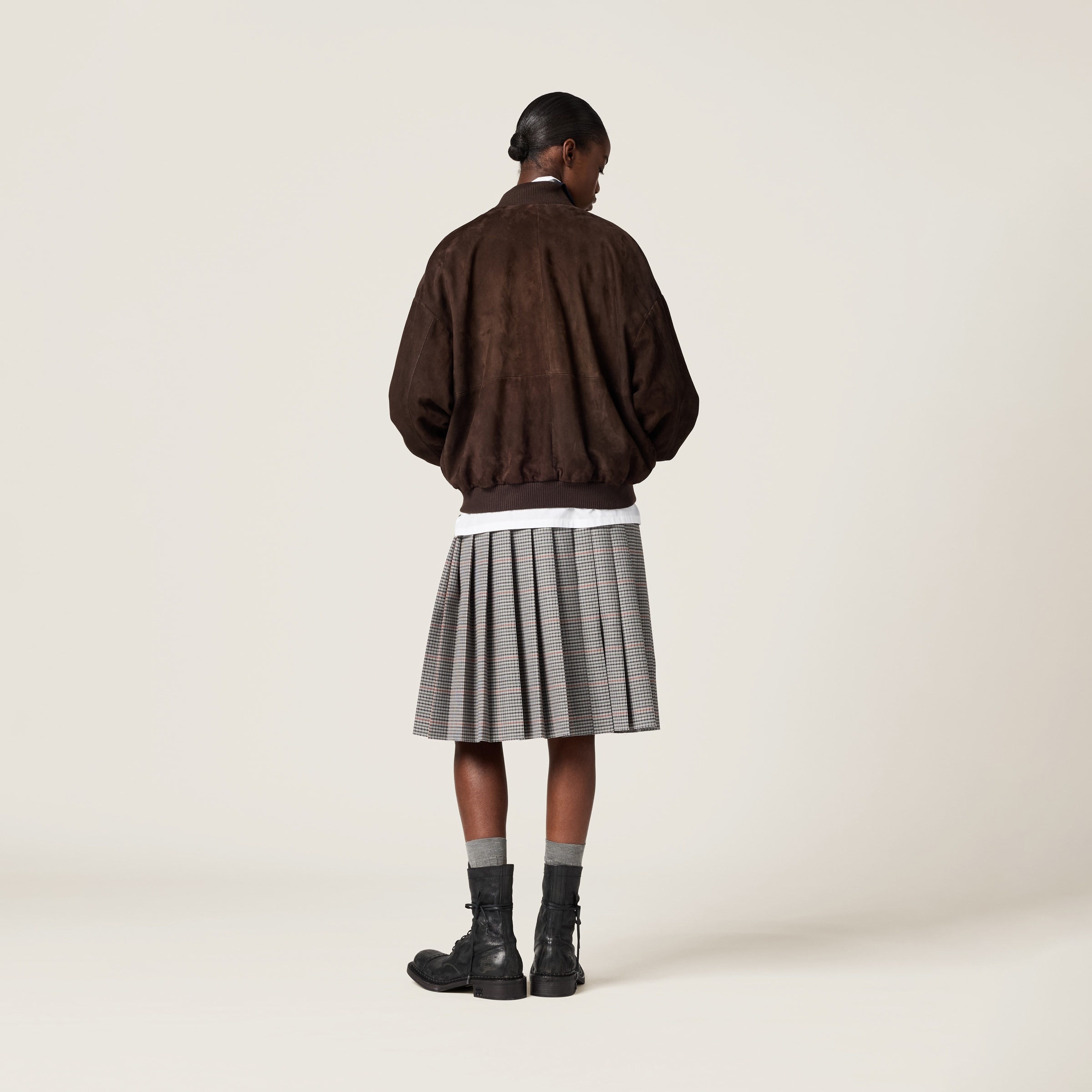 Suede nappa leather jacket - 3