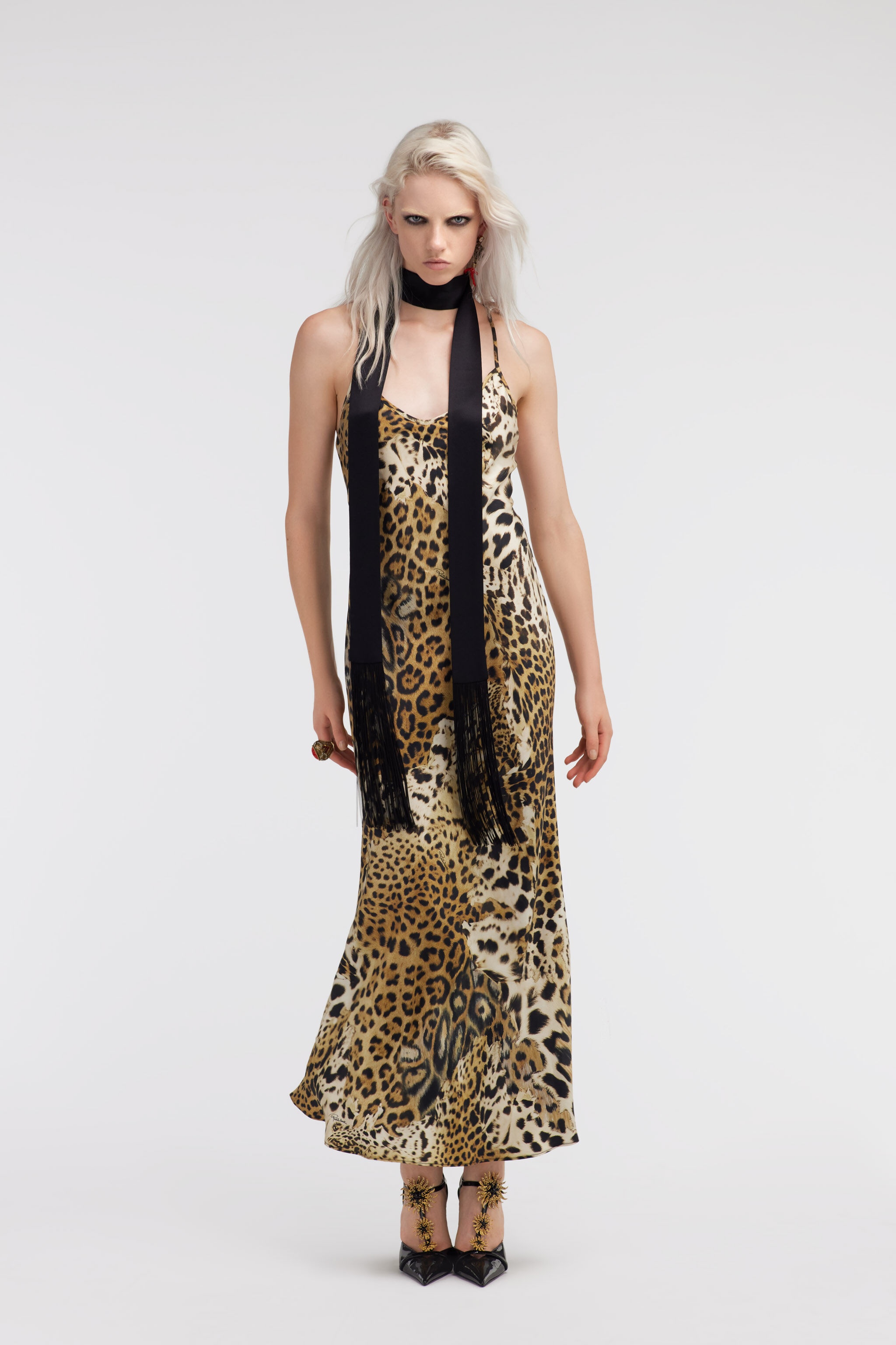 Jaguar Skin print lingerie dress - 2
