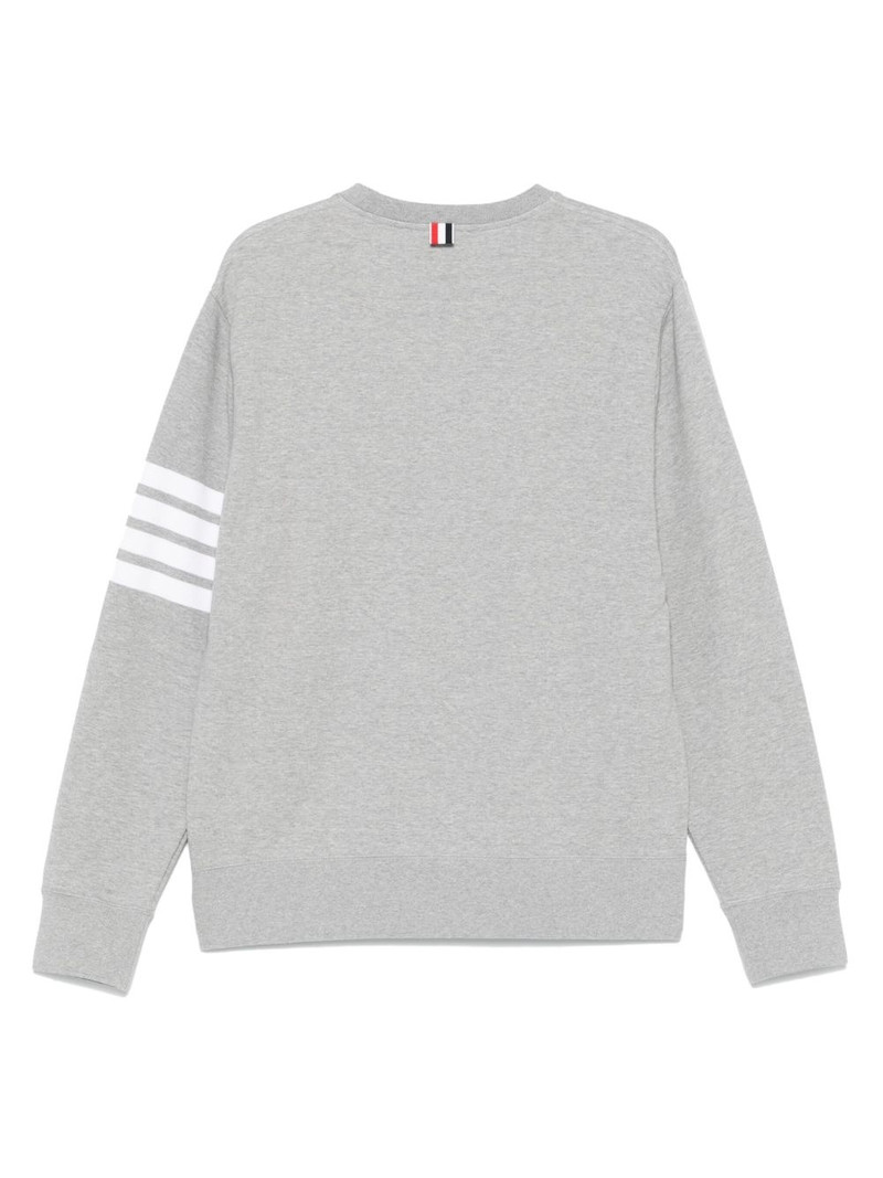 Thom Browne 4-Bar stripe cotton sweatshirt outlook