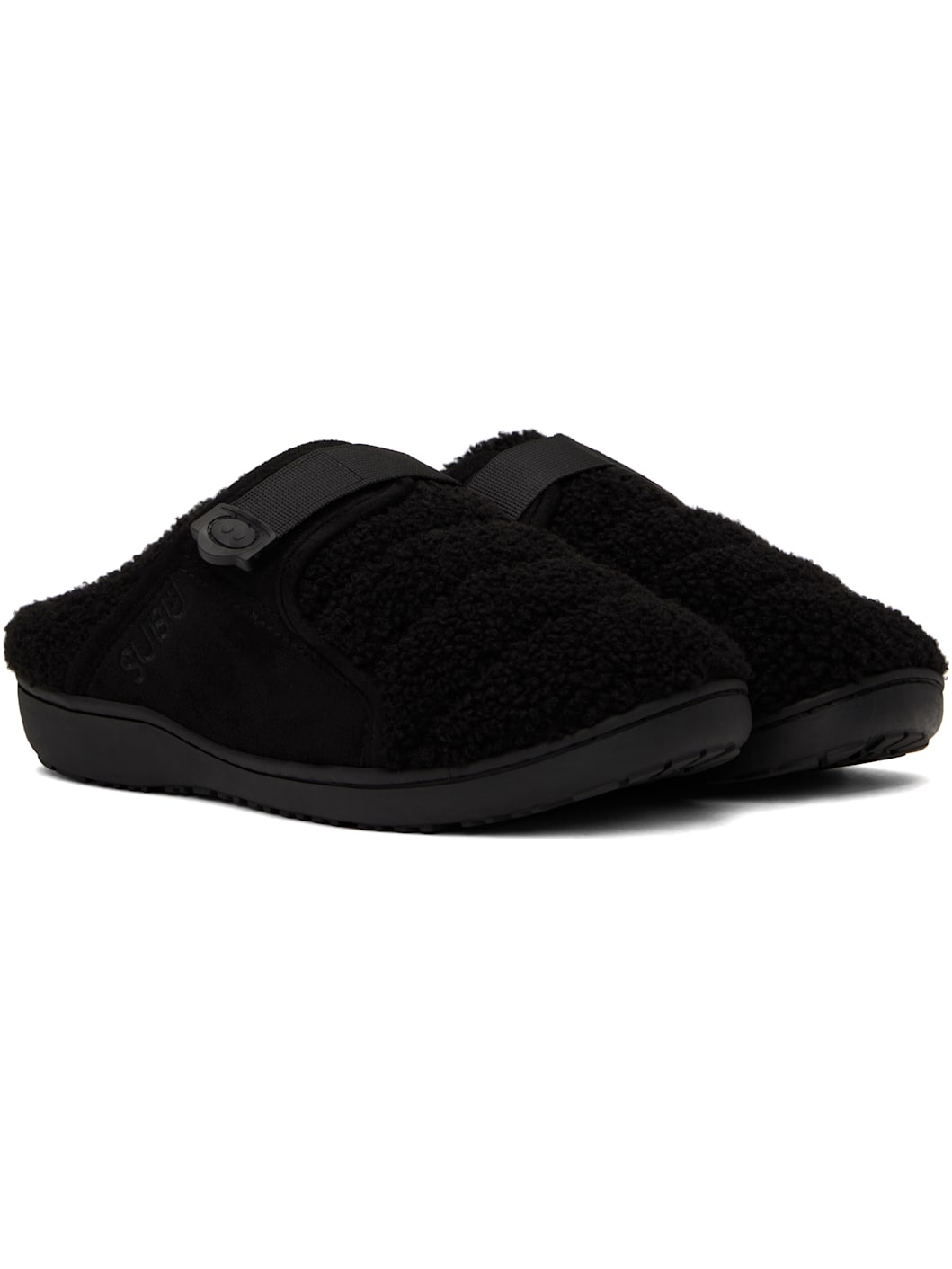 Black SUBU Edition Belt Line Slippers - 4