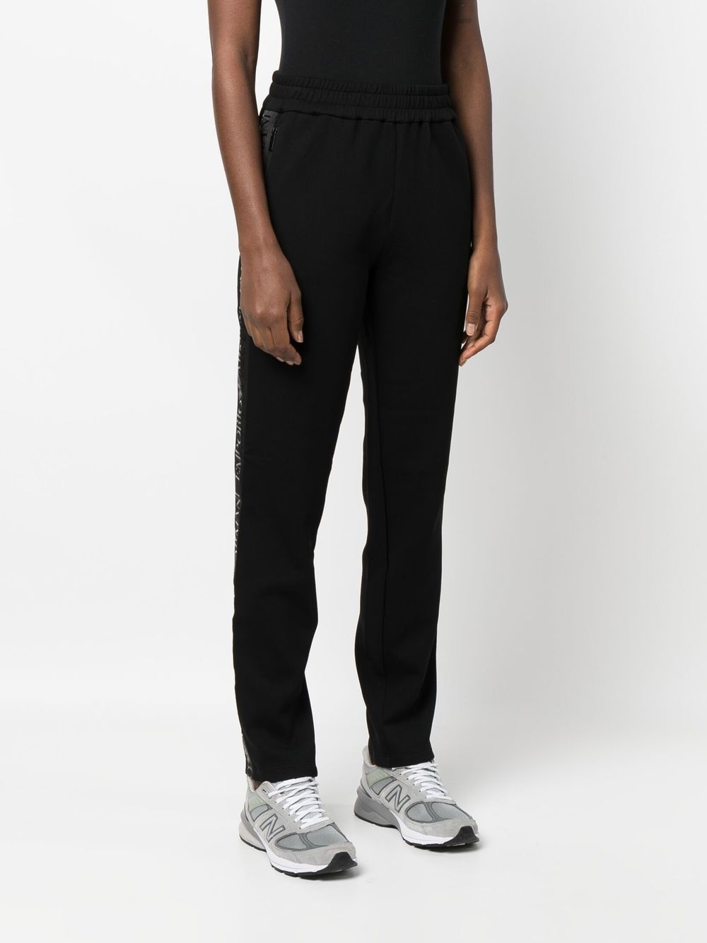 logo-tape track pants - 3