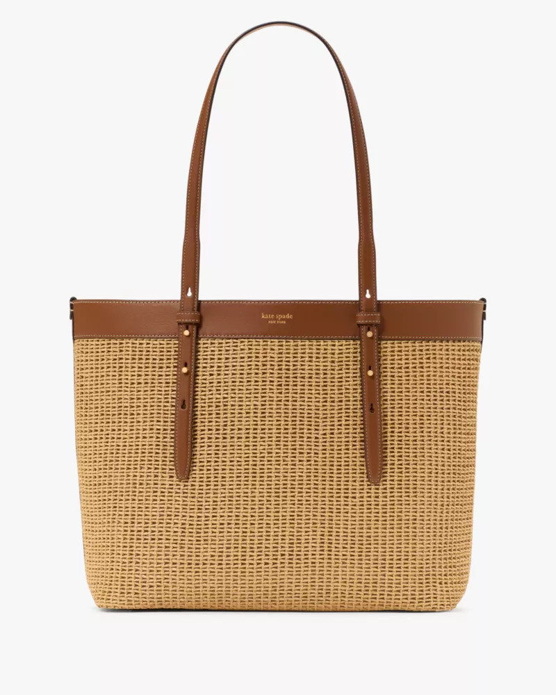 Do It All Straw Large Tote Bag 1