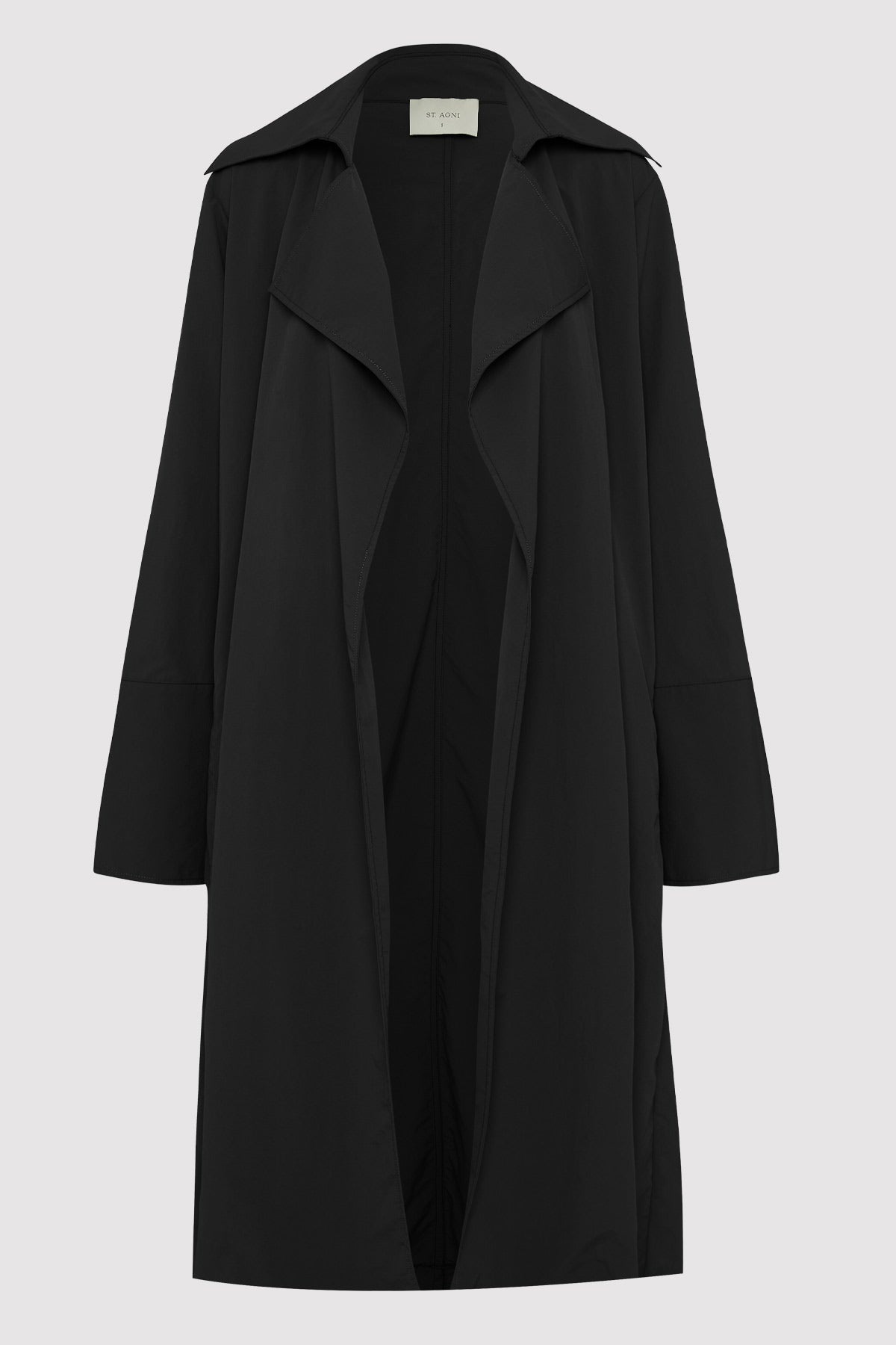Summer Trench Coat - Black - 5