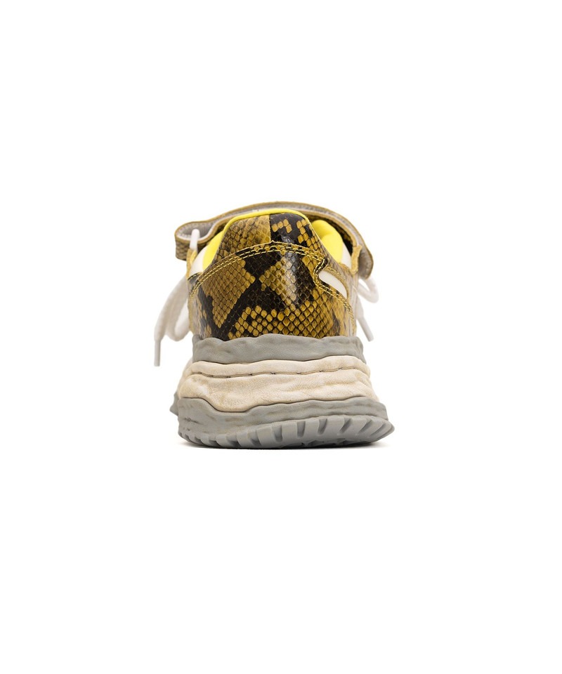 "KEITH" OG Sole Python Printed Leather Low-top Sneaker 30