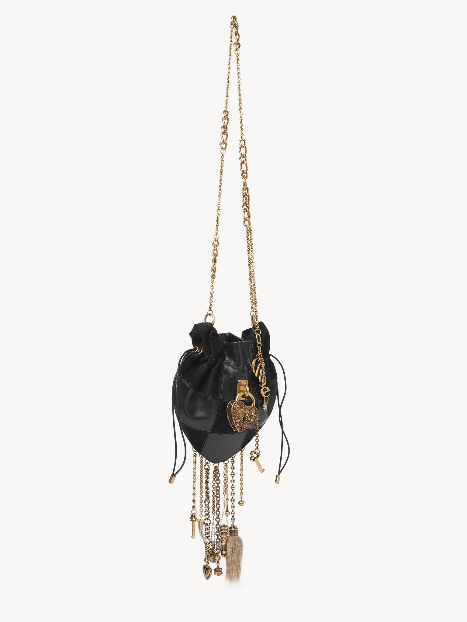 CHÂTEAU TREASURES CROSSBODY BAG IN GRAINED & SUEDE LEATHER - 3