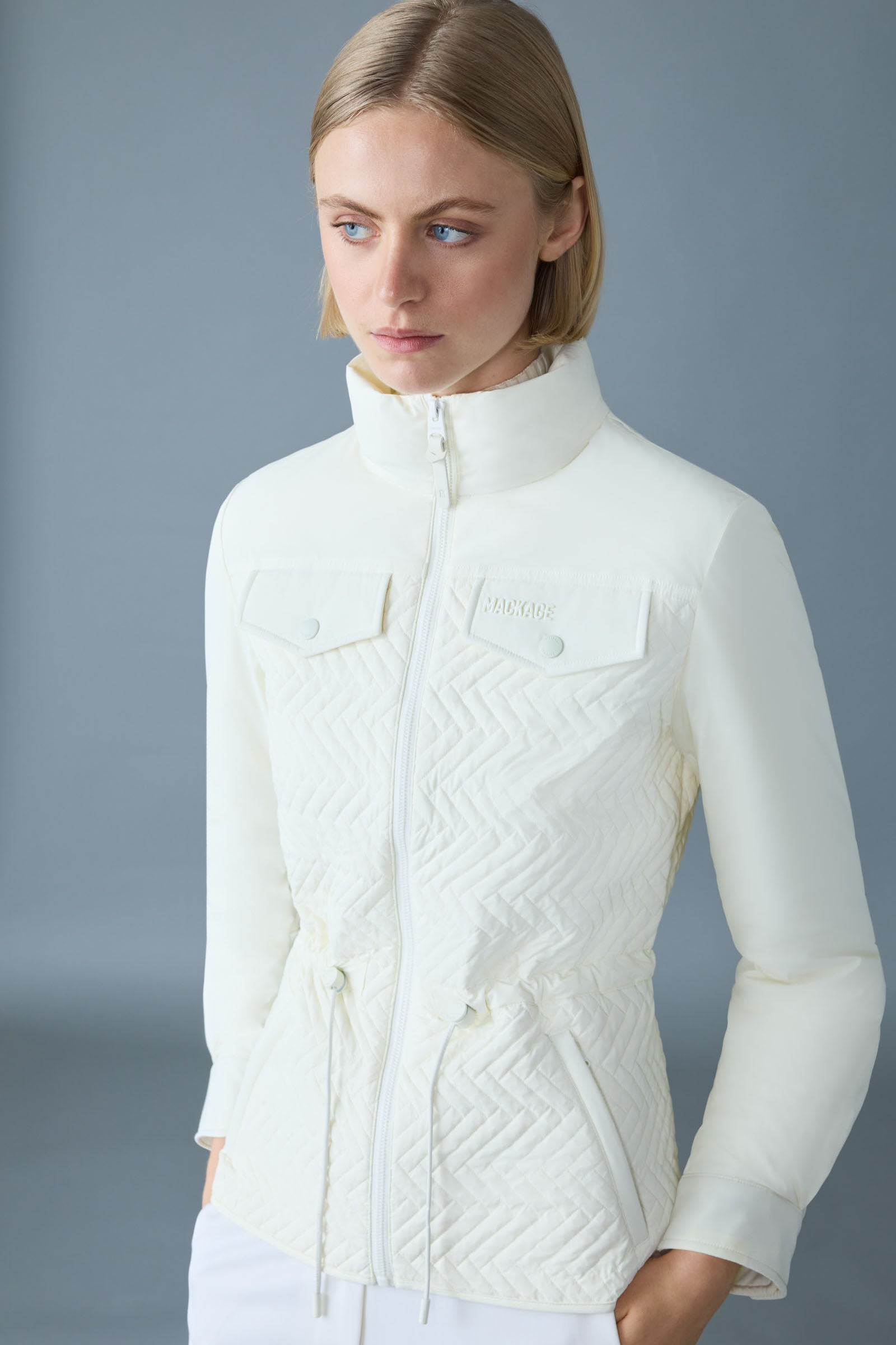 KABIRA Chevron Quilted Light Down Jacket - 5