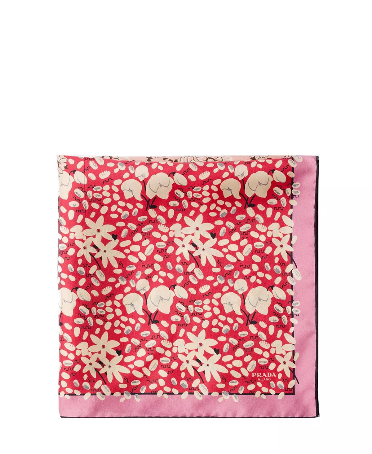 Printed Silk Twill Scarf - 1