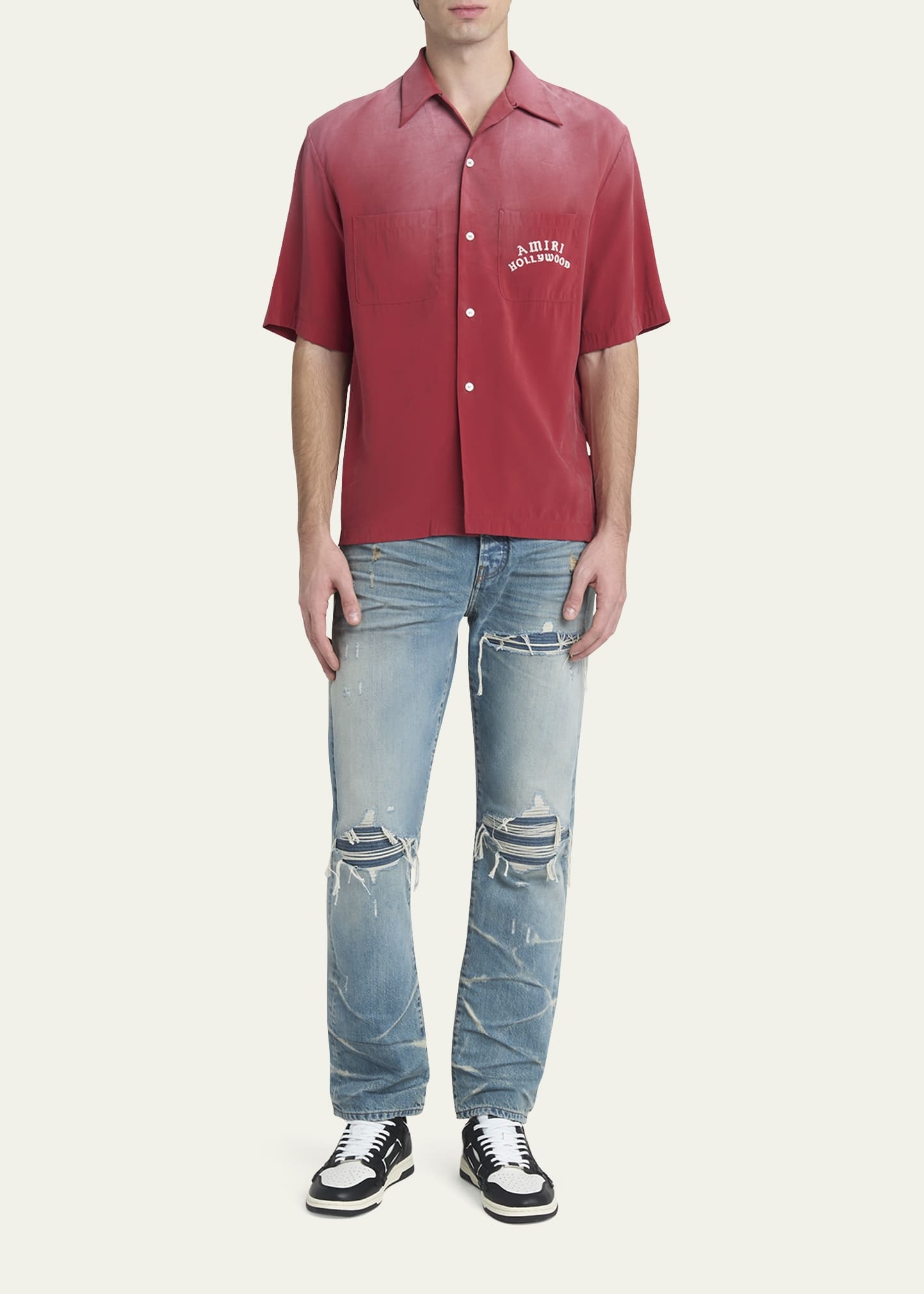 Men's Hollywood Logo Bowling Shirt - 2