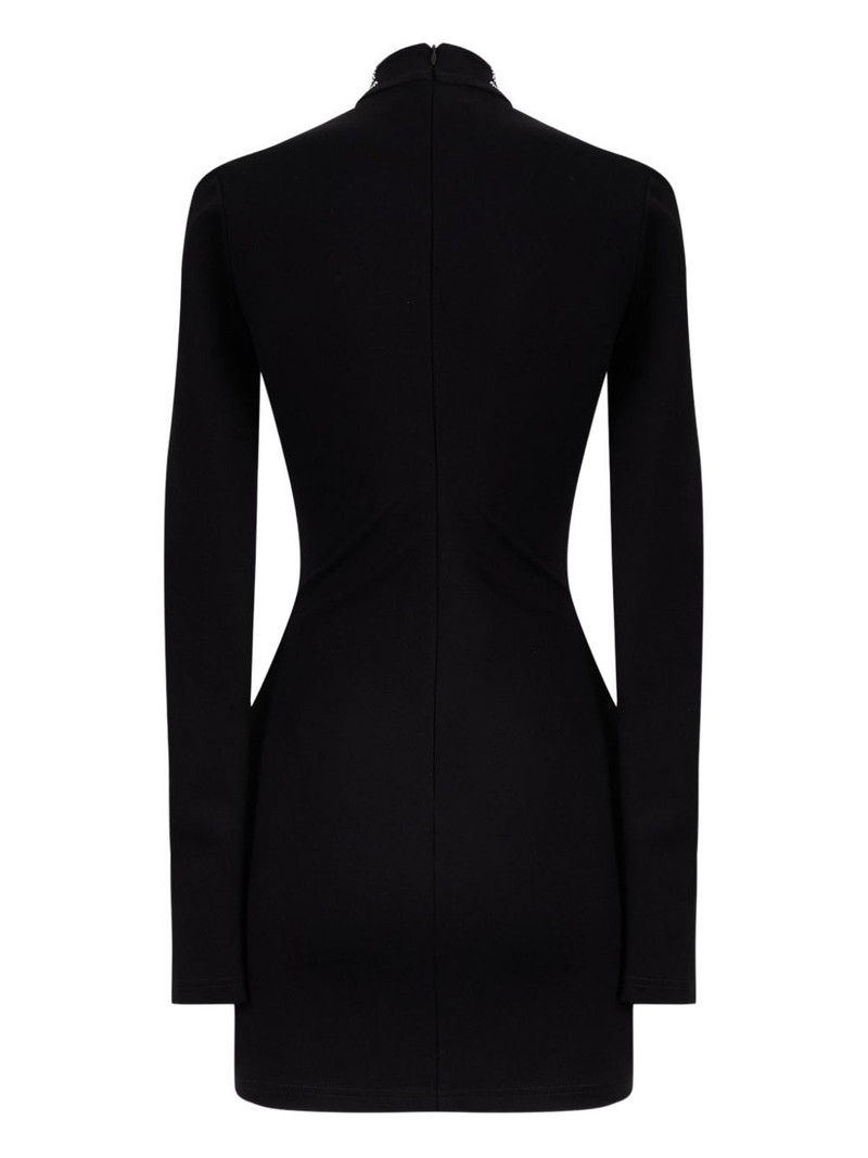 David Koma croc-effect mini dress outlook