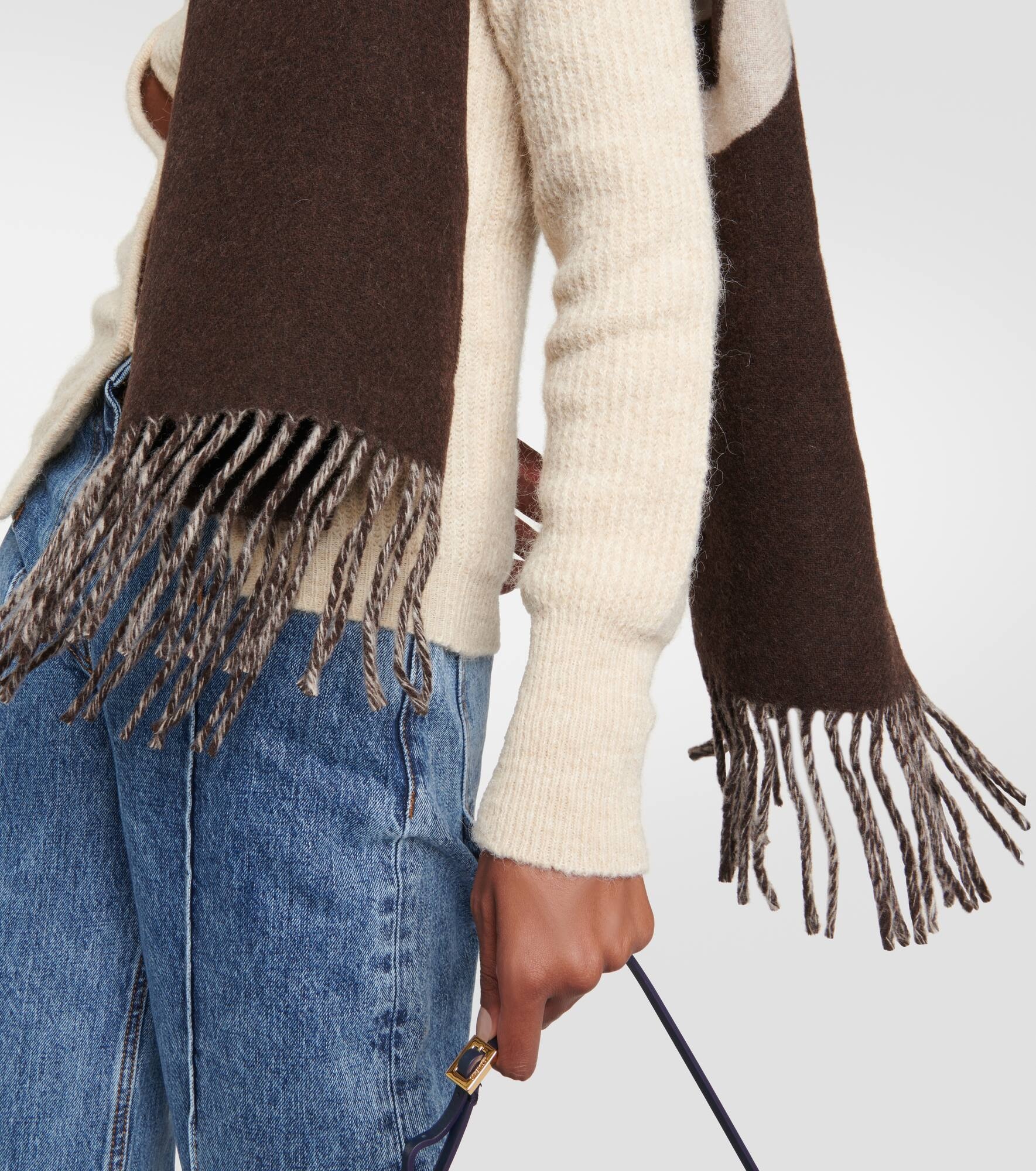 Écharpe logo virgin wool scarf - 3