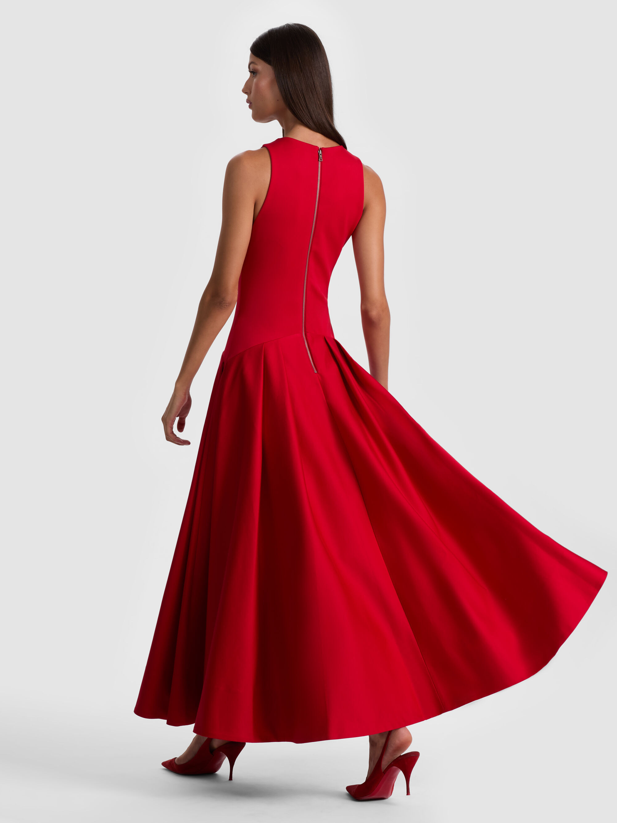 ADLEY DROP WAIST MIDI DRESS - 4