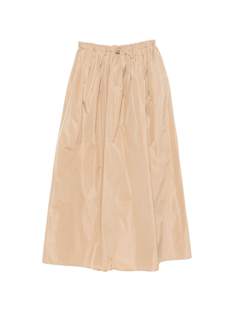 drawstring gathered maxi skirt 1