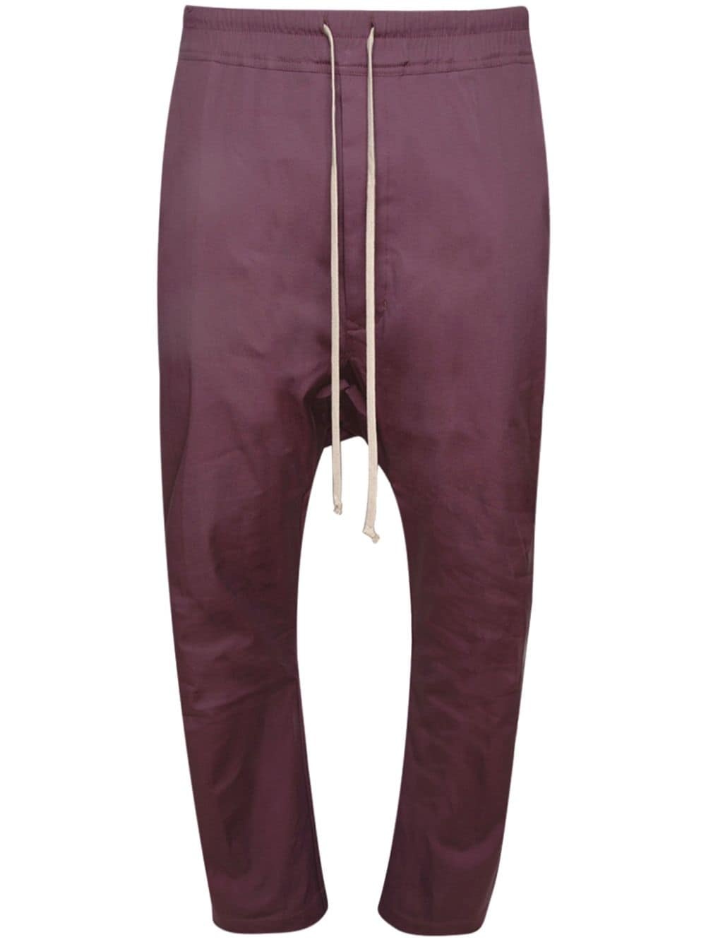 drop-crotch organic cotton track pants - 1