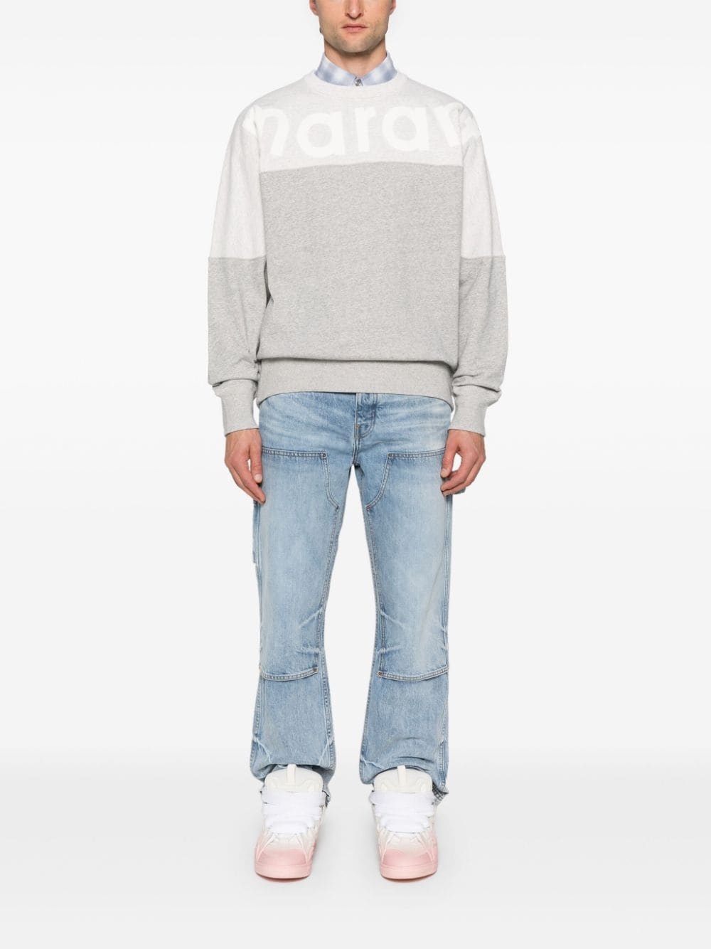 Howley flocked-logo sweatshirt - 2