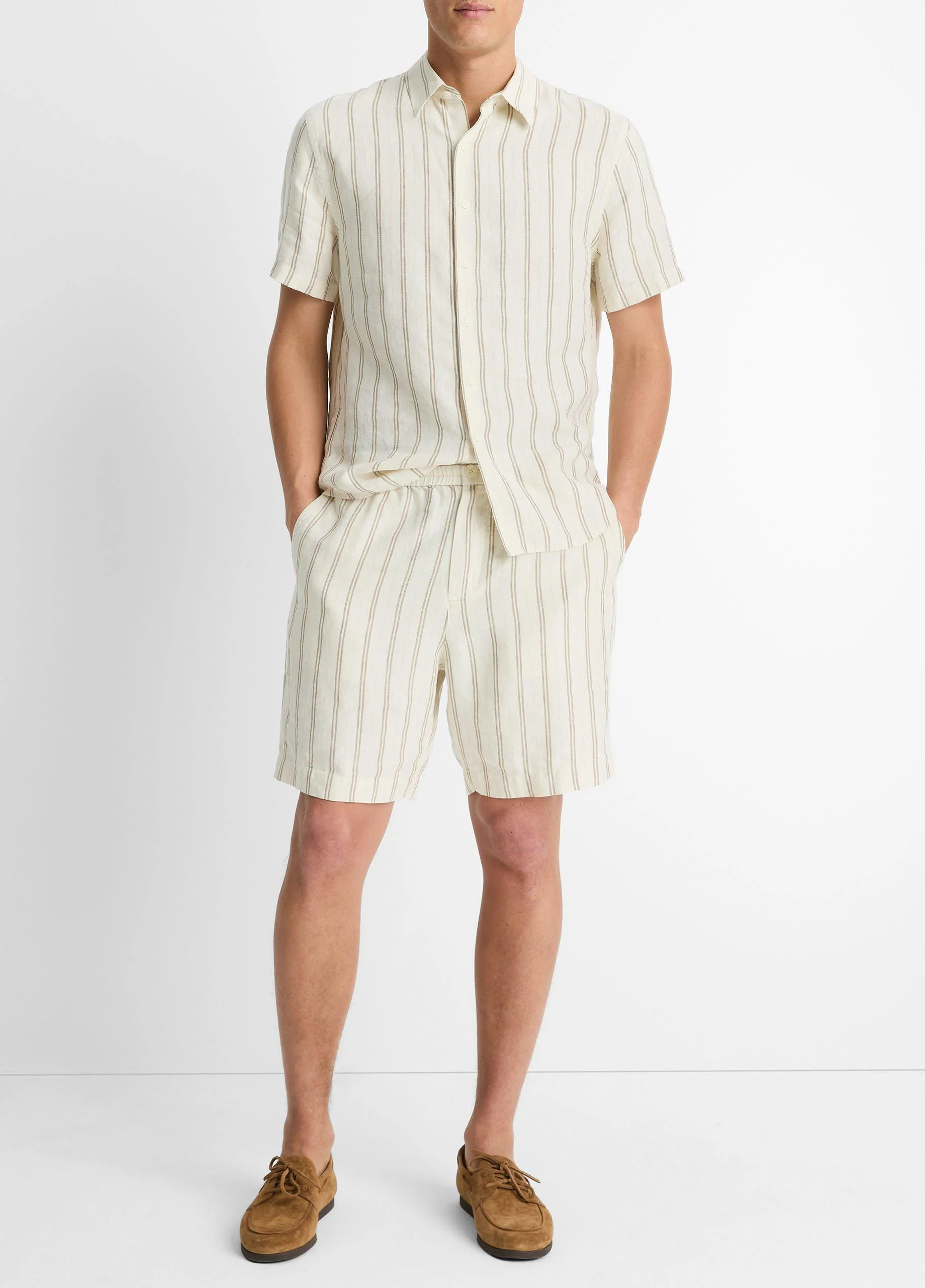 Mesa Stripe Hemp Beach Short - 1