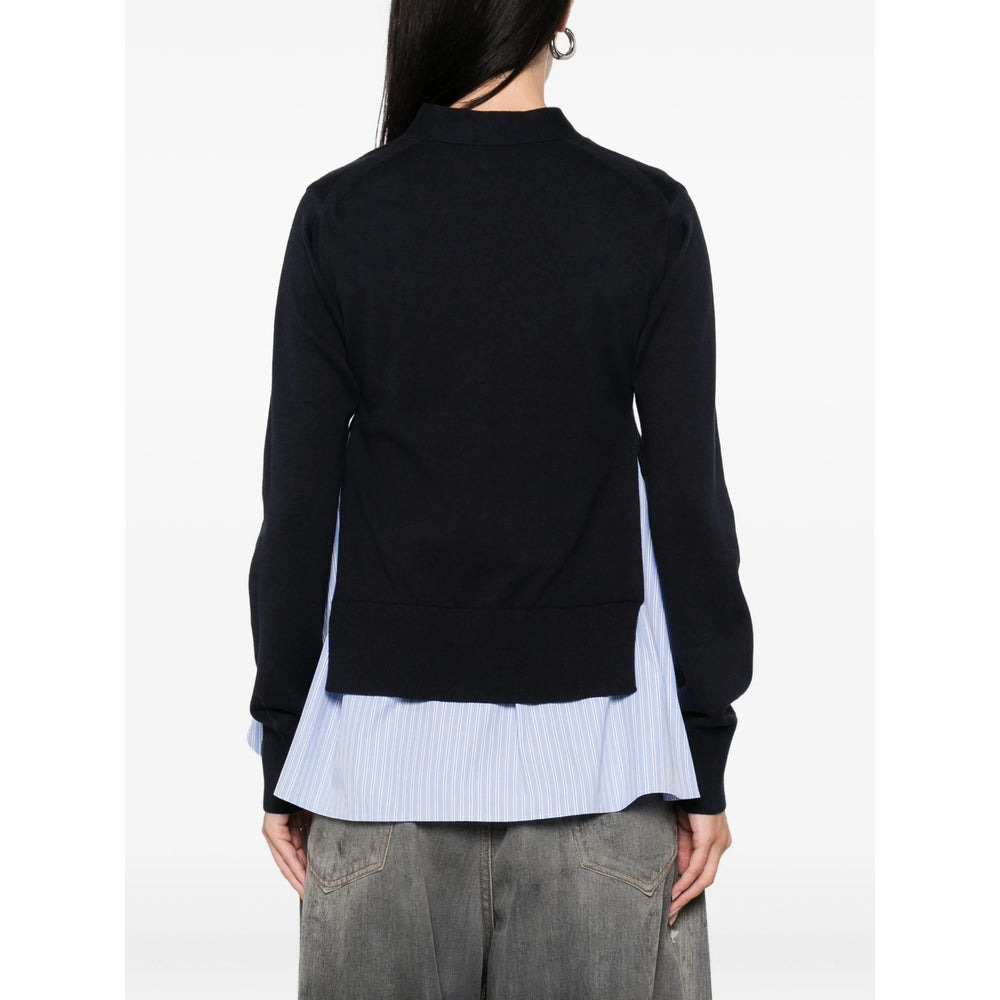 Sacai Blue Knitwear - Cardigans Women - 2