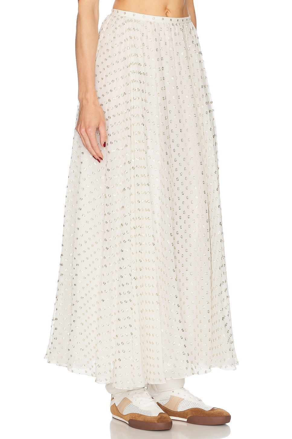 Long Polka Dot Skirt - 2