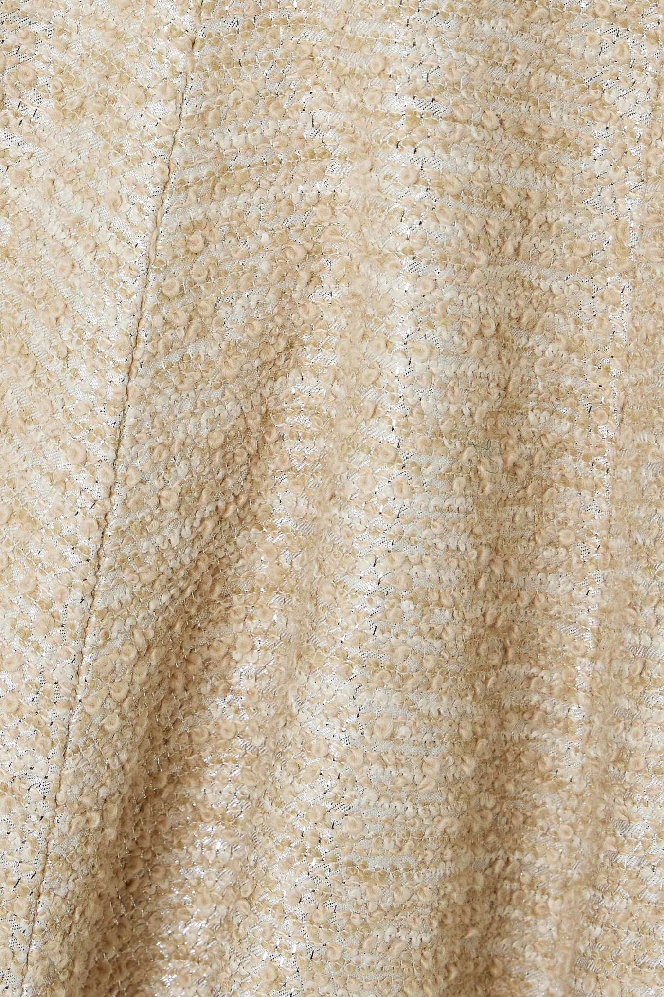 Denver metallic bouclé-tweed midi dress - 4