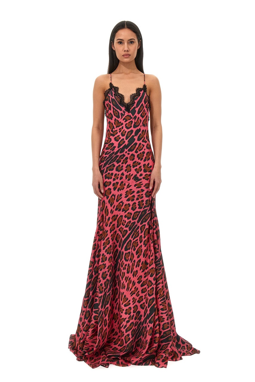 Sleeveless Silk -Twill Gown - 1