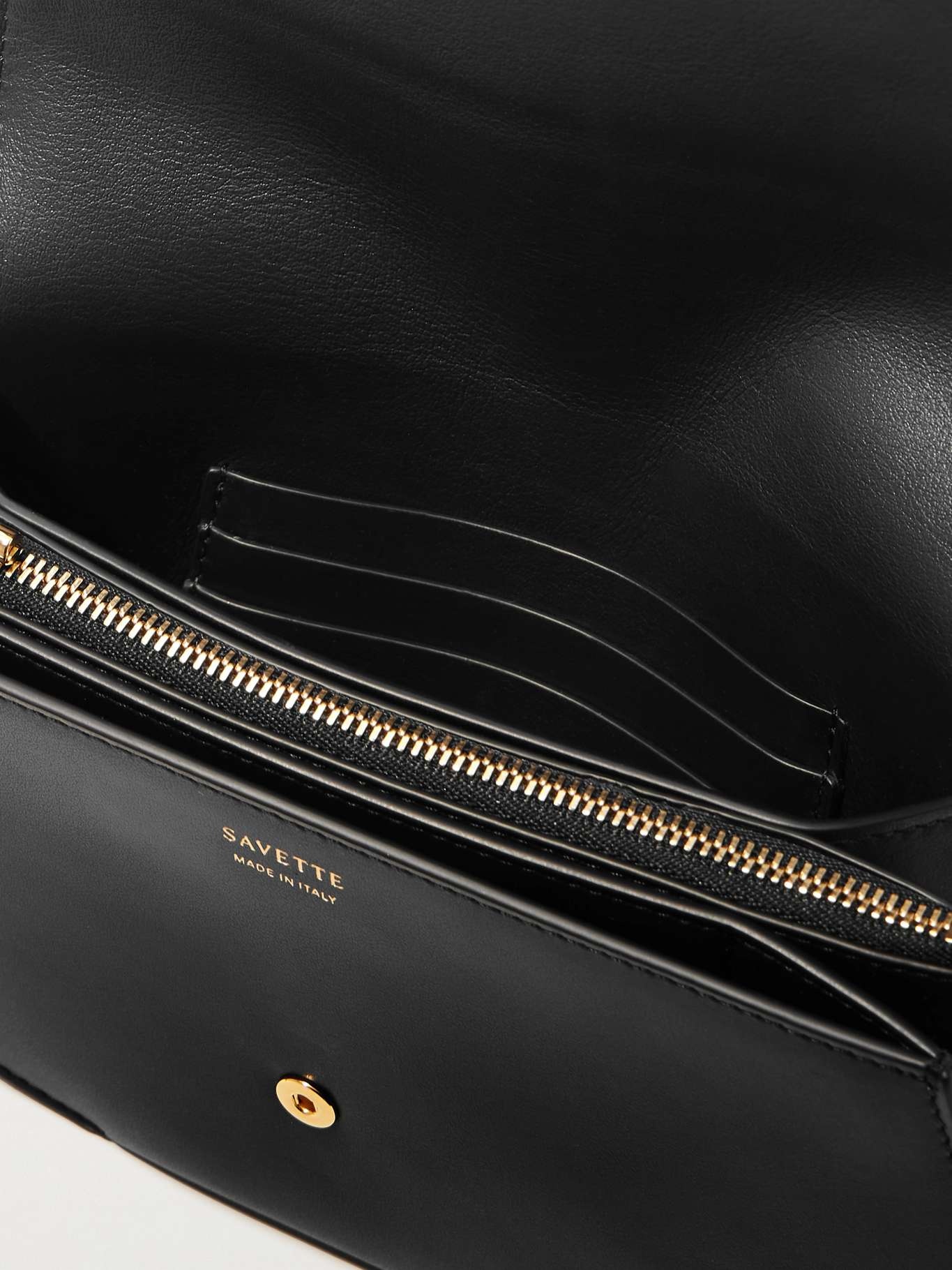 Florence leather clutch Black - 5