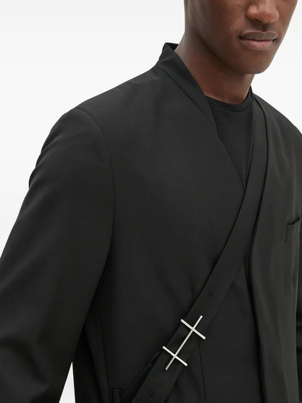 cross-detail blazer - 4