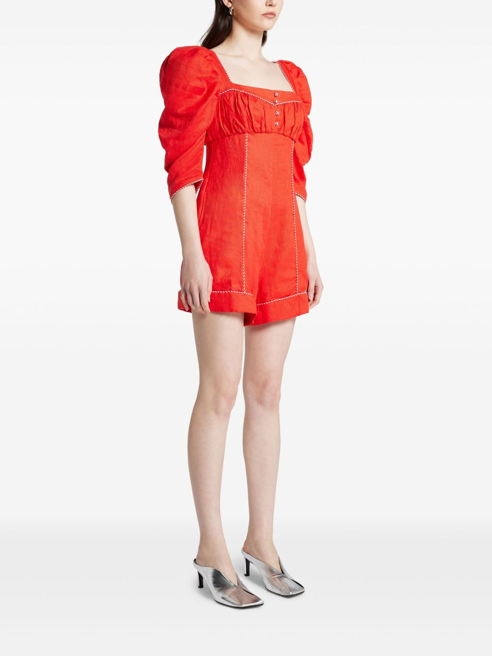 linen playsuit - 3