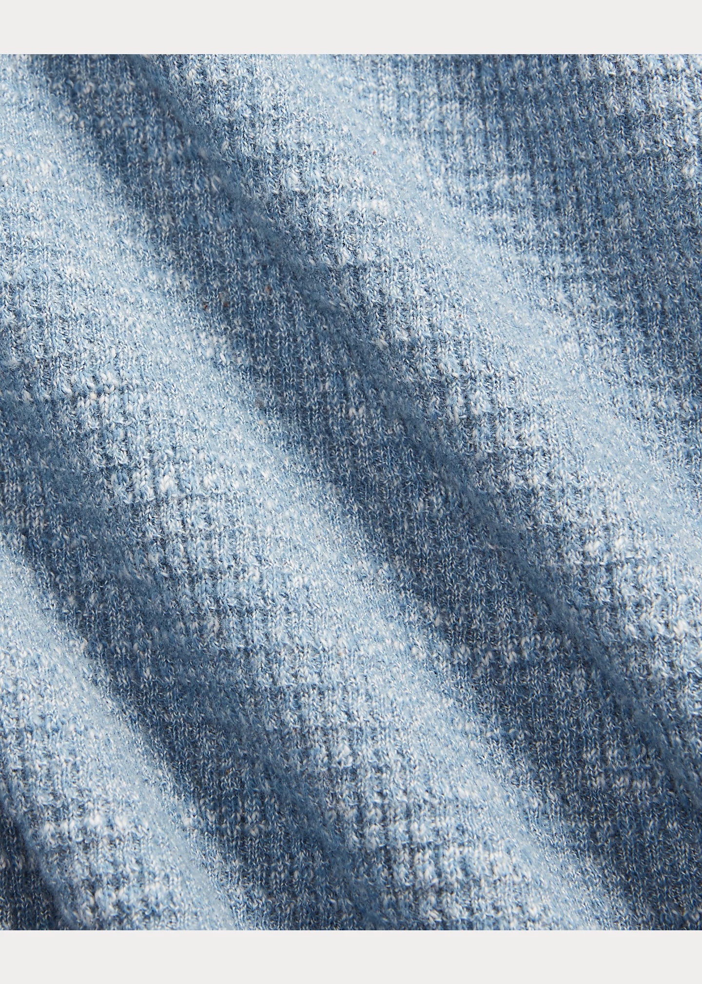 Garment-Dyed Waffle-Knit Henley Shirt - 5