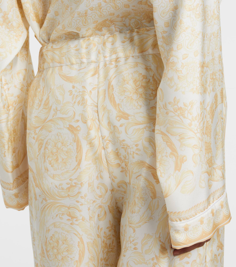 Underwater Barocco silk palazzo pants 5