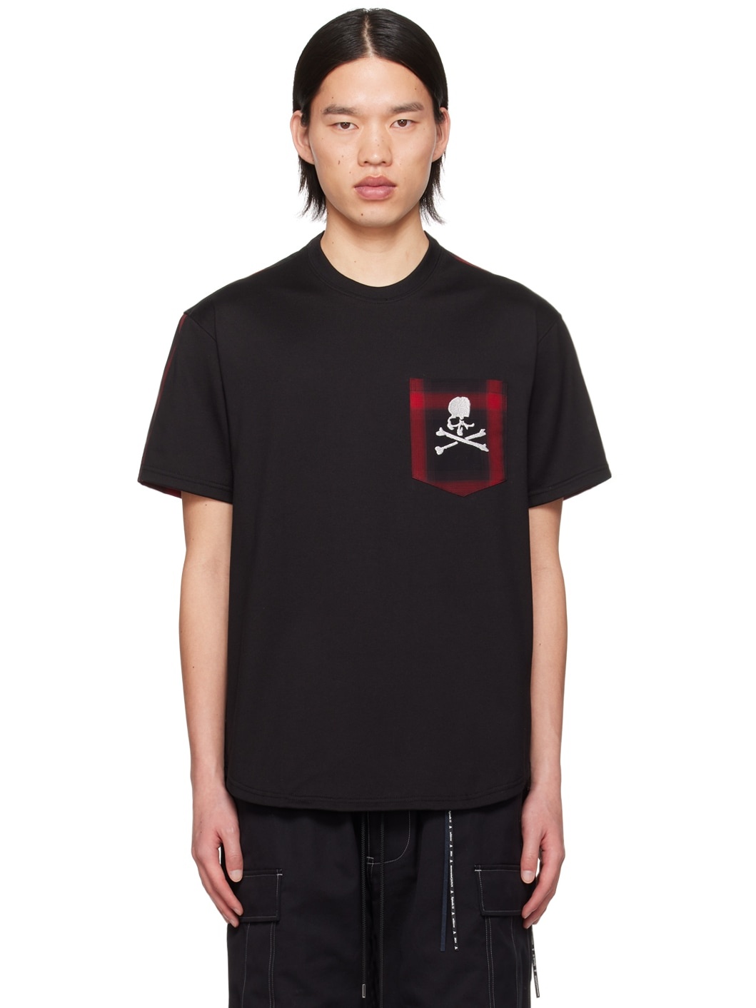 Black & Red Check T-Shirt - 1