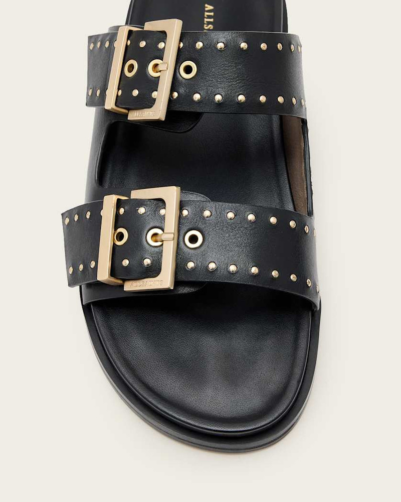 MAGDA STUDDED LEATHER SANDALS 3