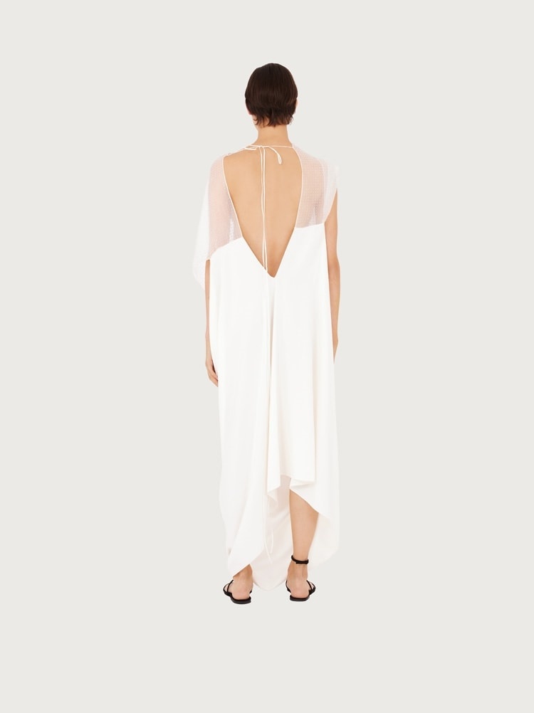 OPEN BACK DRAPE DRESS - 3