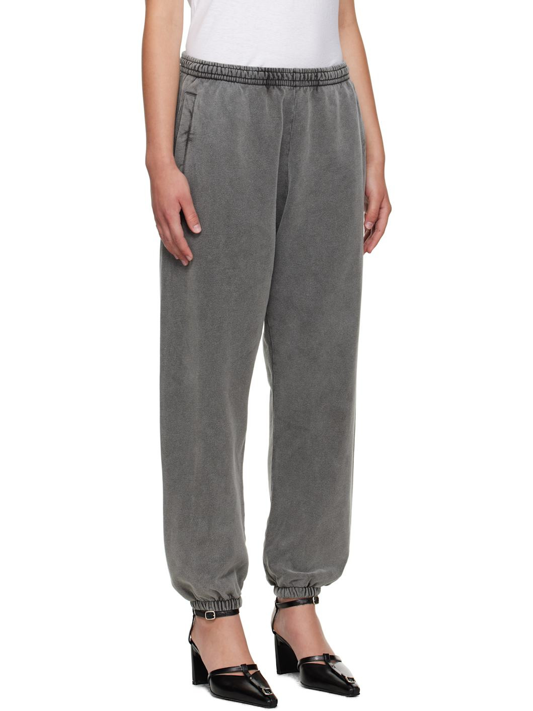 Gray Cotton Sweatpants - 2