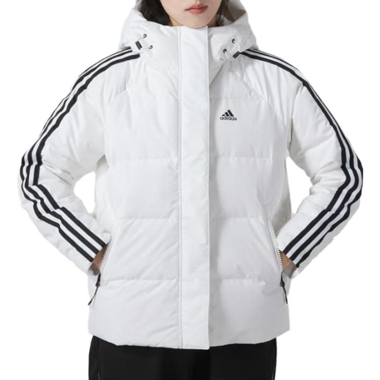 (WMNS) adidas Three Stripes Puffer Down Jackets 'White' IT8721 - 3