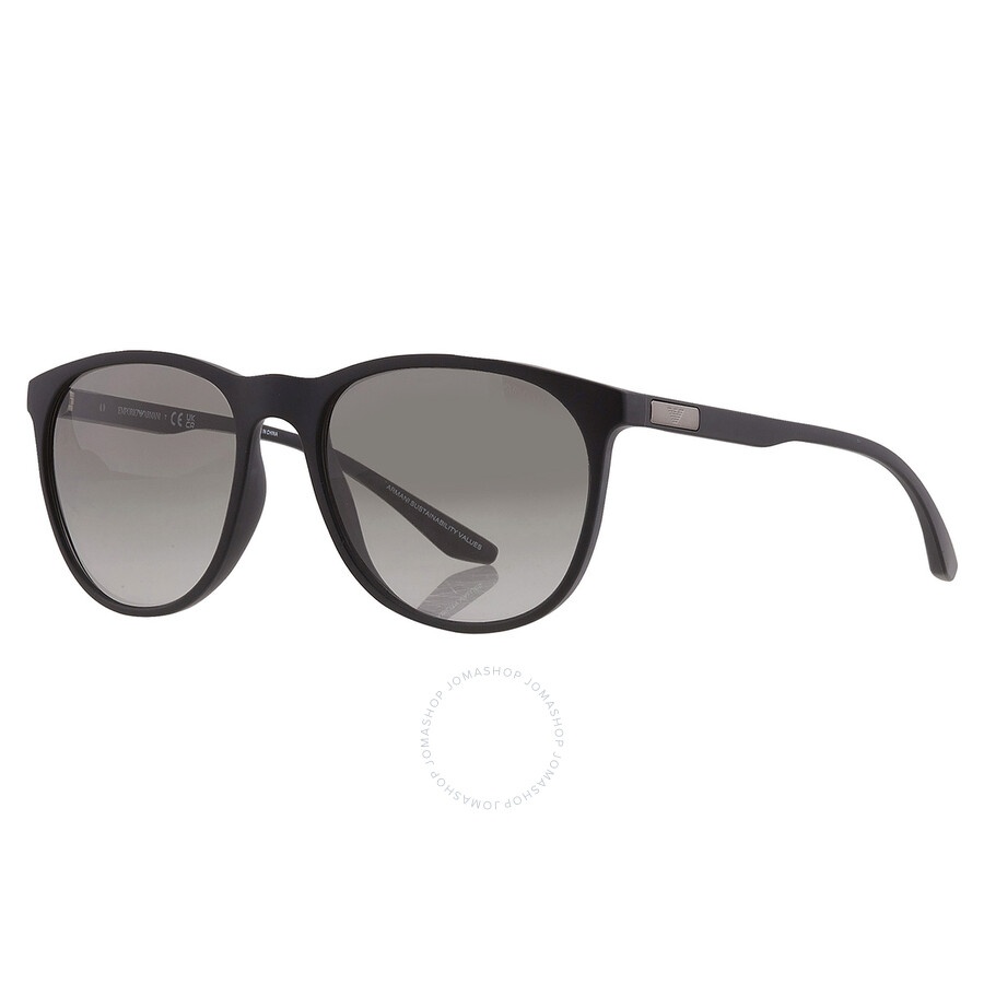 Emporio Armani Grey Gradient Oval Men's Sunglasses EA4210 500111 56 - 3