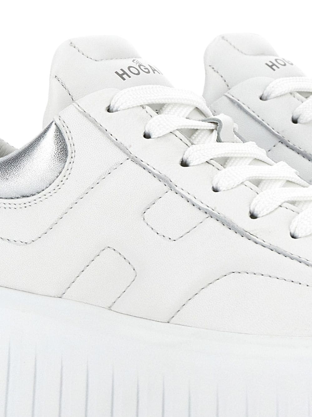 H-Stripes lace-up leather sneakers - 6