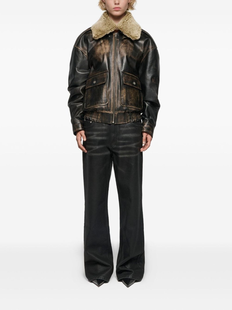 MISBHV front-pocket leather jacket outlook