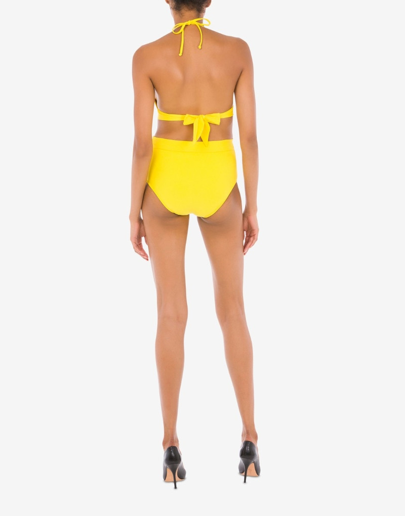 Moschino MAXI LOGO TRIANGLE BIKINI TOP outlook