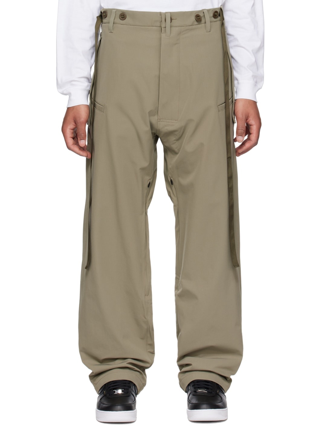 Khaki Dryskin Trousers - 1