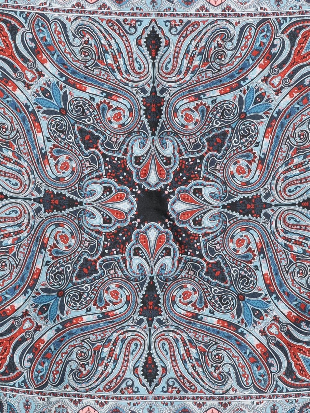 paisley-pattern silk scarf - 2