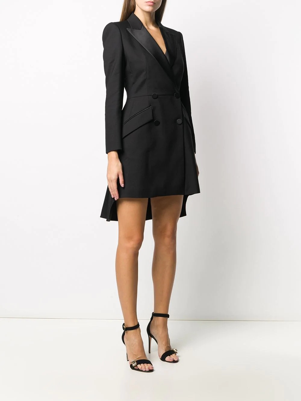 double-breasted blazer dress - 3