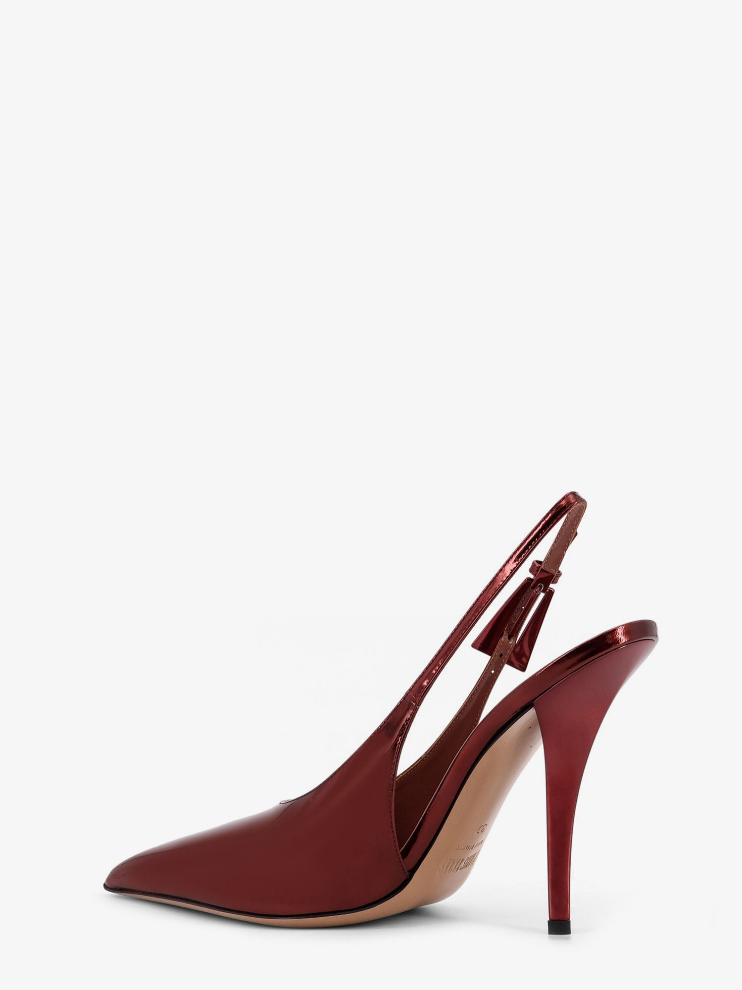 Paris Texas Women Jessica Slingback Mirror Leather Pumps - 3