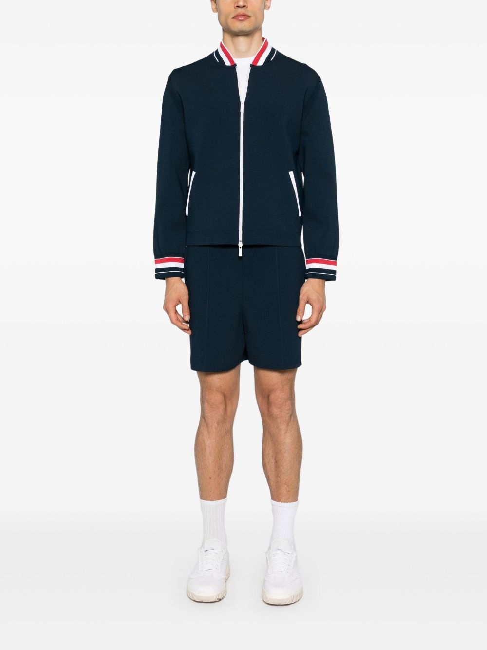 RWB-stripe bomber jacket - 2